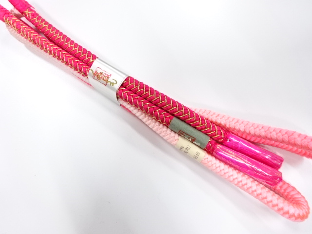 未使用品　正絹　手組帯締め